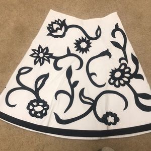 White embroidery skirt White House Black Market